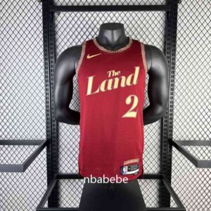 Maillot de Basket NBA Cleveland Cavaliers 2024 Irving 2 city édition rouge