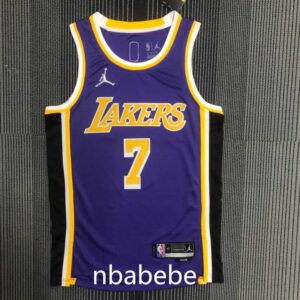 Maillot de Basket NBA Los Angeles Lakers 75e anniversaire Anthony 7 Violet