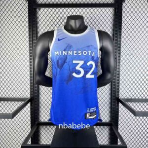 Maillot de Basket NBA Minnesota Timberwolves 2024 Towns 32 city édition