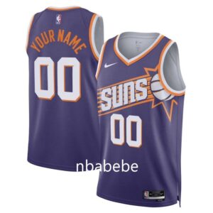 Maillot de Basket NBA Phoenix Suns 2023 2024 personnalisé Violet