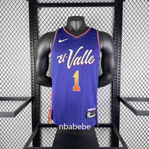 Maillot de Basket NBA Phoenix Suns 2024 Booker 1 city édition