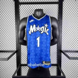 Maillot de Basket NBA vintage Orlando Magic 2024 McGrady 1 bleu