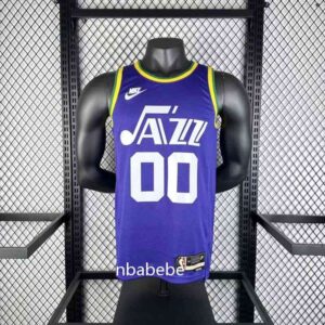 Maillot de Basket NBA vintage Utah Jazz 2024 Clarkson 00 Violet