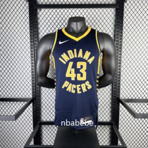 Maillot de Basket NBA Indiana Pacers 2023 Siakam 43 bleu foncé