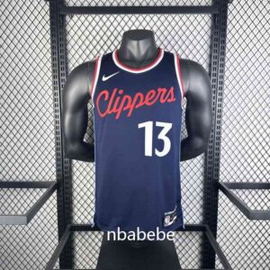 Maillot de Basket NBA LA Clippers 2025 George 13 bleu foncé