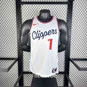 Maillot de Basket NBA LA Clippers 2025 Harden 1 blanc