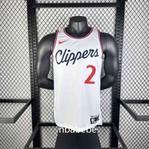 Maillot de Basket NBA LA Clippers 2025 Leonard 2 blanc