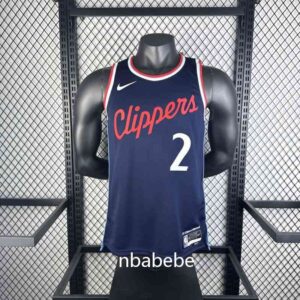 Maillot de Basket NBA LA Clippers 2025 Leonard 2 bleu foncé