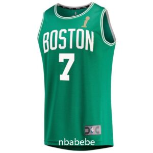 Maillot de Basket NBA Boston Celtics 2024 Champions Brown 7 vert