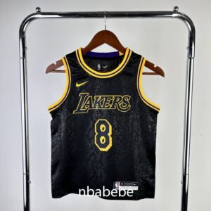 Maillot de Basket NBA Lakers Enfant Bryant 8 Mamba noir