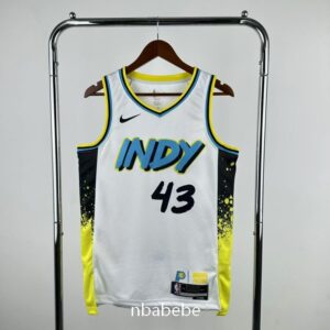 Maillot de Basket NBA Indiana Pacers 2025 Siakam 43 city édition