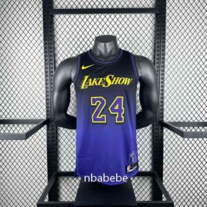 Maillot de Basket NBA Los Angeles Lakers 2025 Bryant 24 Violet