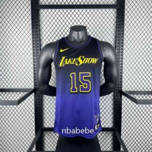 Maillot de Basket NBA Los Angeles Lakers 2025 Reaves 15 Violet