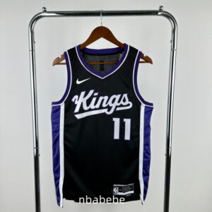 Maillot de Basket NBA Sacramento Kings 2024 Sabonis 11 exterieur noir