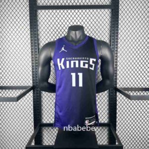 Maillot de Basket NBA Sacramento Kings Jordan 2024 Sabonis 11 Violet