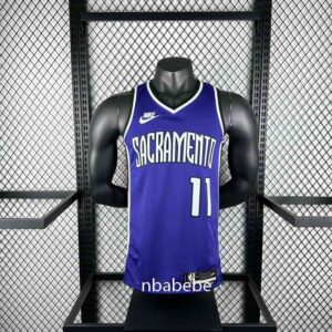 Maillot de Basket NBA vintage Sacramento Kings 2025 Sabonis 11 Violet