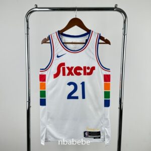 Maillot de Basket NBA Philadelphia 76ers 2025 Embiid 21 city édition