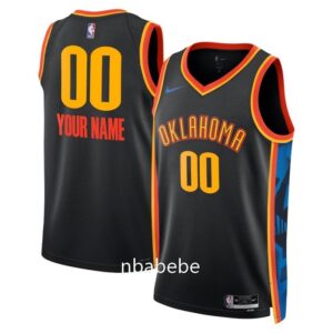 Maillot de basket NBA Oklahoma City Thunder 2024 2025 personnalisé city édition