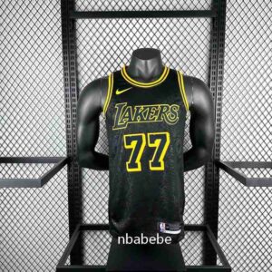 Maillot de Basket NBA Lakers Dončić 77 motif serpent