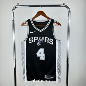 Maillot de Basket NBA San Antonio Spurs 2023 Fox 4 noir