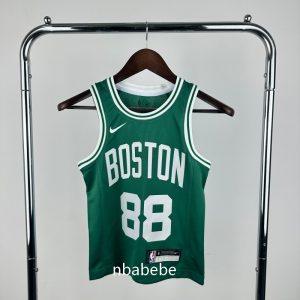 Maillot de Basket NBA Boston Celtics Enfant 2023 Queta 88 vert