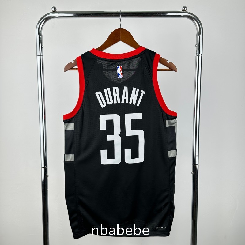 Maillot de Basket NBA Houston Rockets Jordan 2021 Durant 35 noir 2