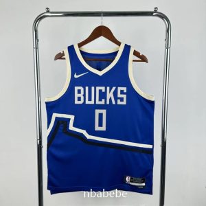 Maillot de Basket NBA Milwaukee Bucks 2025 Lillard 0 city édition