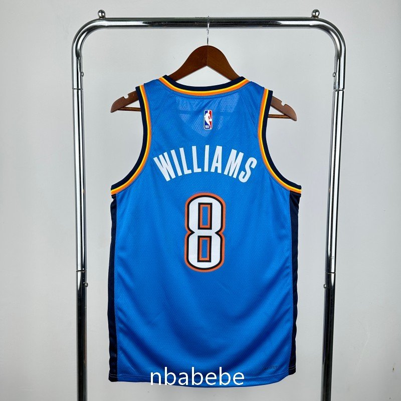 Maillot Oklahoma City Thunder 2023 Williams 8 bleu – Image 2