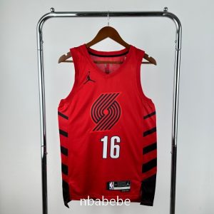 Maillot de Basket NBA Portland Trail Blazers Jordan 2023 Yang 16 rouge