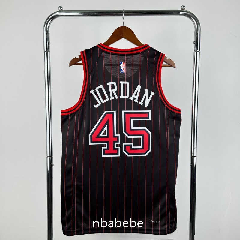 Maillot de Basket NBA Chicago Bulls Jordan 2026 Jordan 45 noir – Image 2
