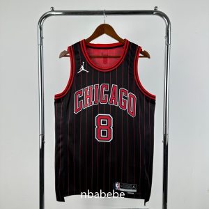 Maillot de Basket NBA Chicago Bulls Jordan 2026 LaVine 8 noir
