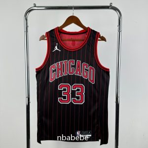 Maillot de Basket NBA Chicago Bulls Jordan 2026 Pippen 33 noir