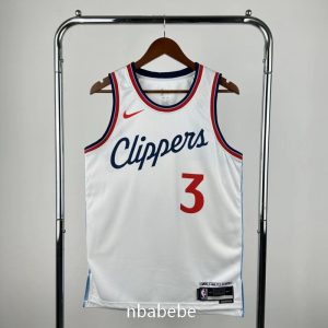 Maillot de Basket NBA LA Clippers 2025 Paul 3 blanc