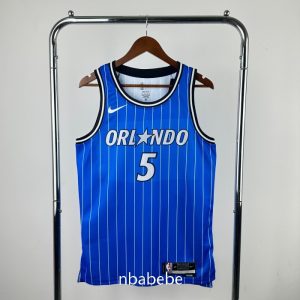 Maillot de Basket NBA Orlando Magic 2026 Banchero 5 bleu