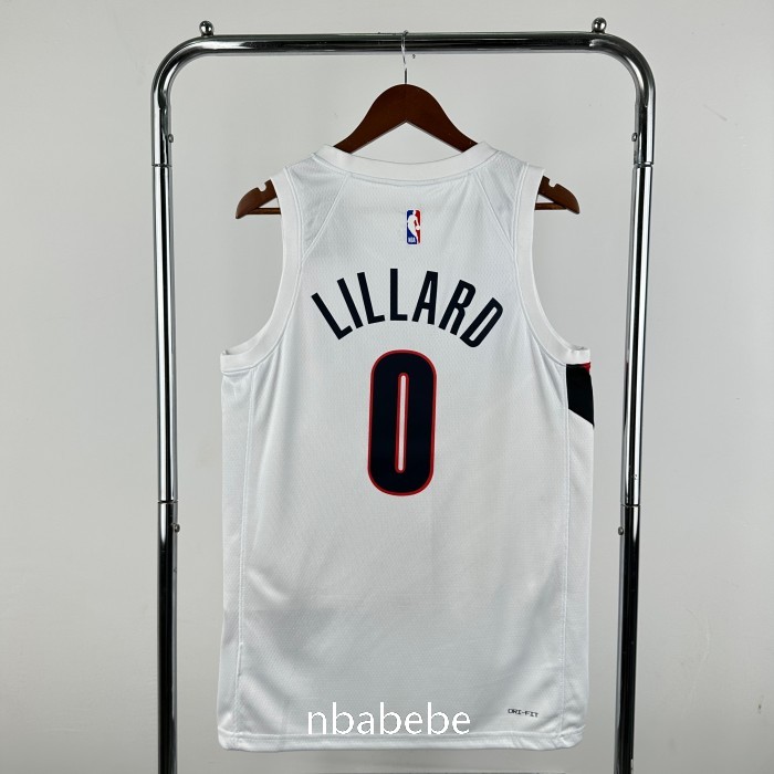 Maillot Portland Trail Blazers 2026 Lillard 0 blanc – Image 2