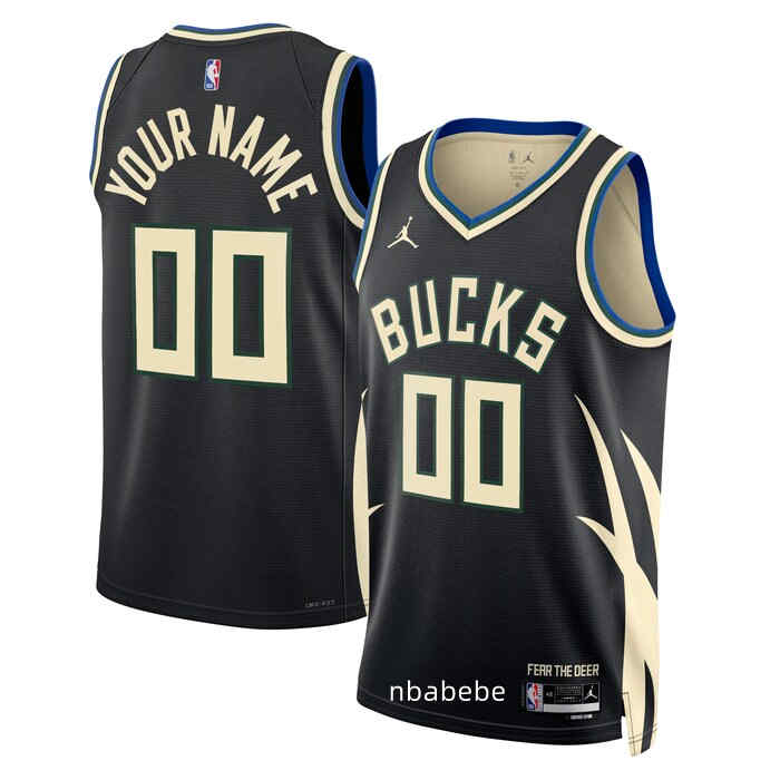 Maillot Milwaukee Bucks personnalisé Jordan