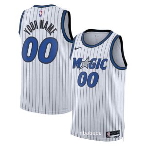 Maillot Orlando Magic personnalisé Blanc