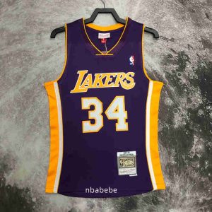 Maillot Rétro Los Angeles Lakers 1999-2000 O'Neal 34 Violet-1