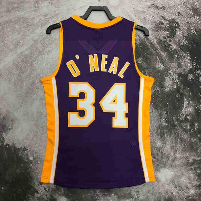 Maillot Rétro Los Angeles Lakers 1999/2000 O'Neal 34 Violet – Image 2