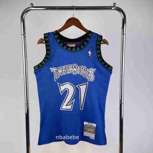 Maillot Rétro Minnesota Timberwolves 2003-2004 Garnett 21 bleu-1