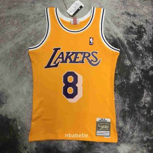 Maillot vintage Los Angeles Lakers 1996-1997 Bryant 8 jaune-1