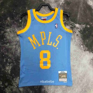 Maillot vintage Los Angeles Lakers 2001-2002 Bryant 8 bleu-2