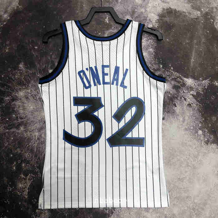 Maillot vintage de Basket NBA Orlando Magic 1993-1994 O'Neal 32 Blanc-2
