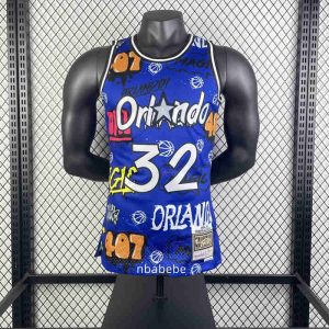 Maillot vintage de Basket Orlando Magic 1994-1995 O'Neal 32 Graffiti-1