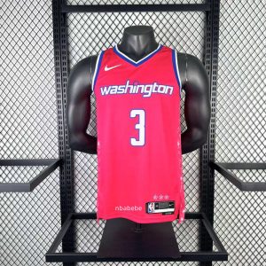 Maillot NBA Washington Wizards 2023 YONG 3 rouge city édition-1