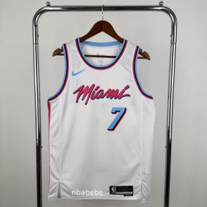 Maillot de Basket NBA Heat 2023 Antetokounmpo 7 Blanc
