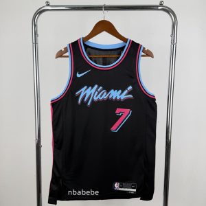 Maillot de Basket NBA Heat 2023 Antetokounmpo 7 noir