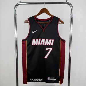 Maillot de Basket NBA Heat 2023 Antetokounmpo 7 noir