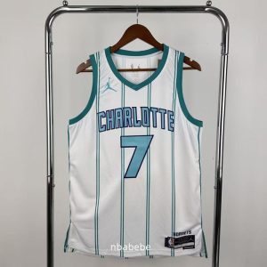 Maillot NBA Charlotte Hornets 2025 Knueppel 7 Blanc