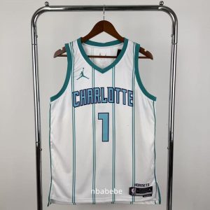 Maillot NBA Charlotte Hornets 2026 Ball 1 Blanc